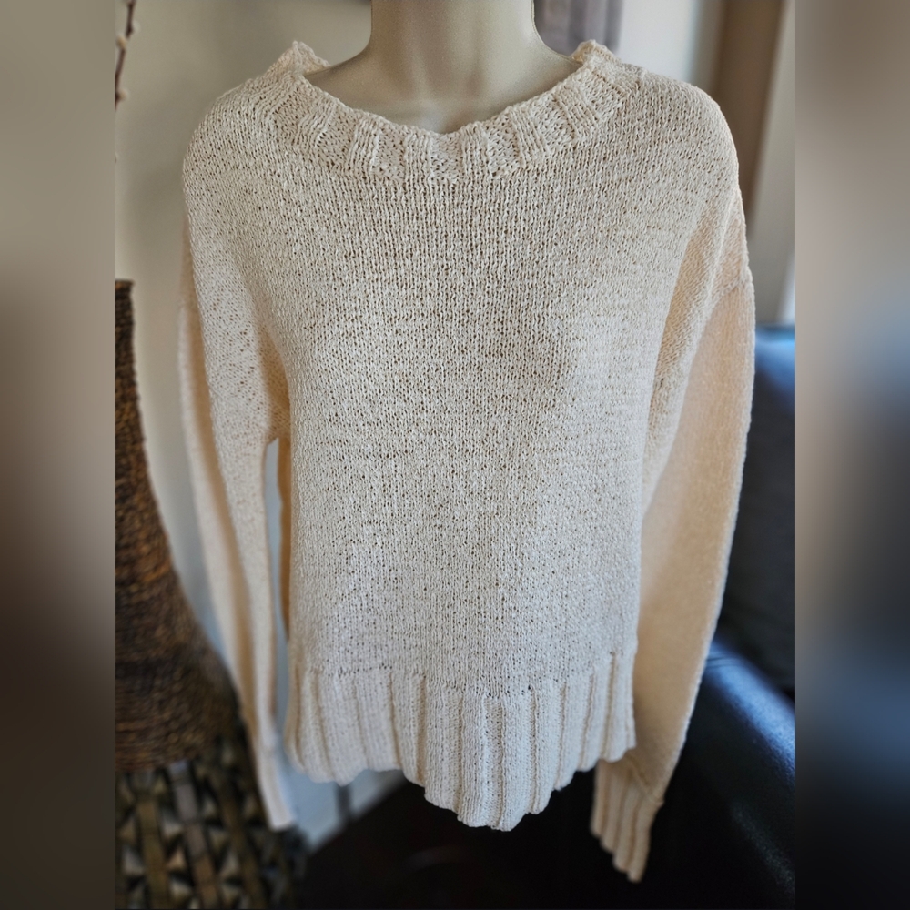 J. Crew Cream Knit Sweater